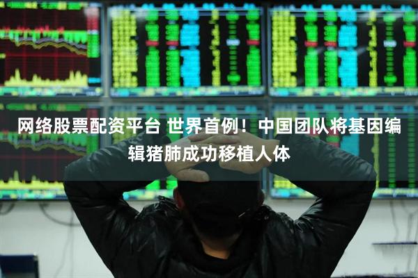 网络股票配资平台 世界首例！中国团队将基因编辑猪肺成功移植人体