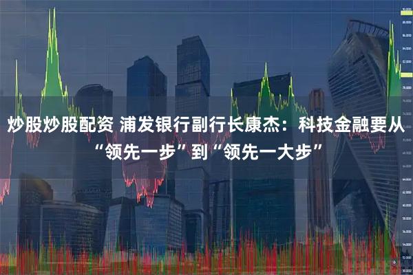 炒股炒股配资 浦发银行副行长康杰：科技金融要从“领先一步”到“领先一大步”