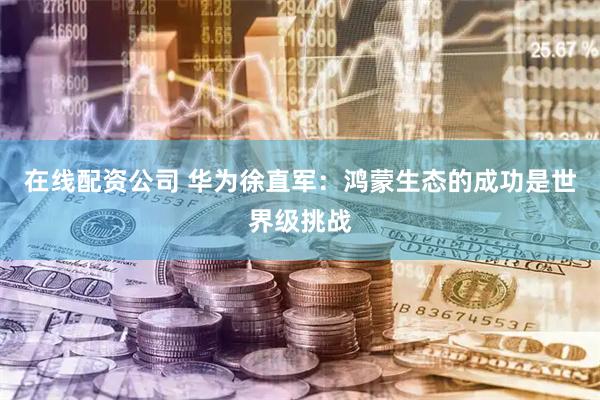 在线配资公司 华为徐直军：鸿蒙生态的成功是世界级挑战