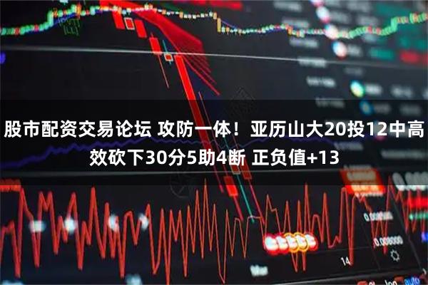 股市配资交易论坛 攻防一体！亚历山大20投12中高效砍下30分5助4断 正负值+13